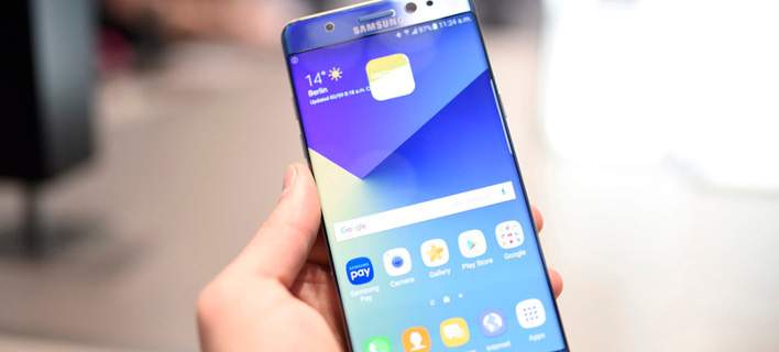 Samsung Galaxy Note 7 πήρε φωτιά μέσα σε αεροπλάνο